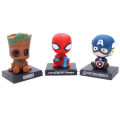 8cm Batman Big Doll Figurine Stand Bobblehead Spring Toy Car Dashboard Decor. 