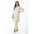 EGO Fall Collection 2019  Creamy 2 Piece  Cream Brochia 2Pcs Stitched For Women. 