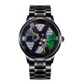 Trendy Sports Car Wheel Hub Brake Caliper Black Technology Stitching Design Large Dial Fashion Watch Swiss Watch. 
