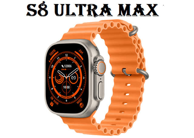 S8 Ultra Max Series 8 Smart Watch - Wireless Charging - Bluetooth Call Watch - Latest Model
