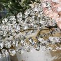 1-Line/Lari of Crystal K9 Window Christmas Party Decoration Garland Curtain Pendant Romantic Wedding Decoration. 