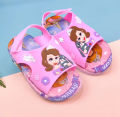 Slippers for Children Cute Princess Theme Soft Comfortable Softy Summer Non Slip Slippers for Kids Girls - 168B-4. 