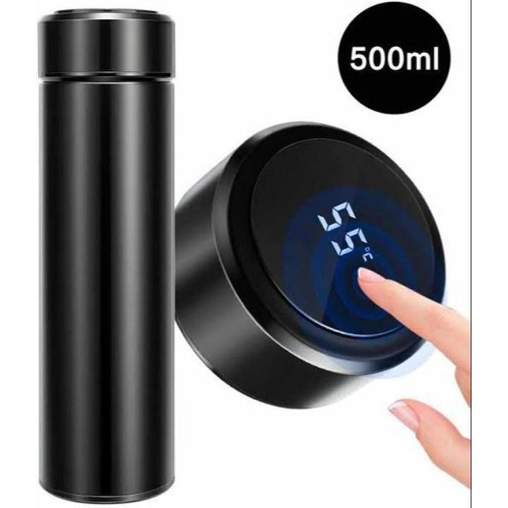Hot and Cold water bottle with LED Temperature Display, Stainless Steel Insulated Vacuum Flask Thermos SMART Digital Mug 500ML, Temperature Display Sports Drink Flasks