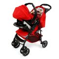 GRACO Stroller Travel Set  8 Big Tyres Alloy Foldable Baby Stroller Pram with Baby Carry Cot S-85KOJI. 