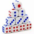 2pc Half Inch Dice Ludo game Standard Six round Sided for Spot Fun Digital Dices. 