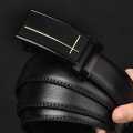 High Quality Men's Top Leather Belt Automatic Buckle Belt Luxury Belts Business Belts For Men. 