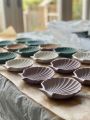 Shell collection display -Coastal decor tray - Seashell organizer - Beach-themed Tray - Sea shell tray. 