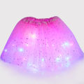 LED Glowing Light Flower Princess Tutu Skirts Fairy Costume For Girl Light Up Skirt Glow Headband Wedding Party Costume Cosplay. 