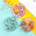 【NEW】 72Pcs Color Binder Clips Paper Clips Push Pin Set Rose Gold Push Pins Cute Stationery For Office Accessories School Supplies. 