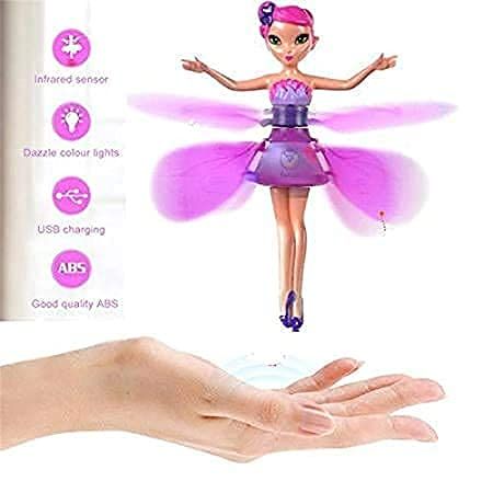 Flying Doll Toys Magic Baby Doll Rechargeable Magic Flying Fairy Princess Frozen Barbie Doll With Led Lighting Infrared Induction Control