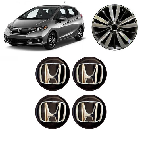 4PCS 57mm Honda Fit Car Wheel Center Hub Caps ABS Material Car Rims Cover Hubcaps Autostyling Accessories