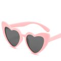 【hot】 Rubber Polaroid Baby Girl Sunglasses For Children Heart 2019 TR90 Black Pink Red Heart Sun Glasses For Kids Polarized Flexible. 