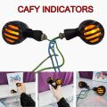 Fancy indicators for all bikes/[Classic Amber Motorcycle Indicators]/Retro Bullet style indicators for bike/[Grilled Retro Signal Lamps]/Indicators for 125. 