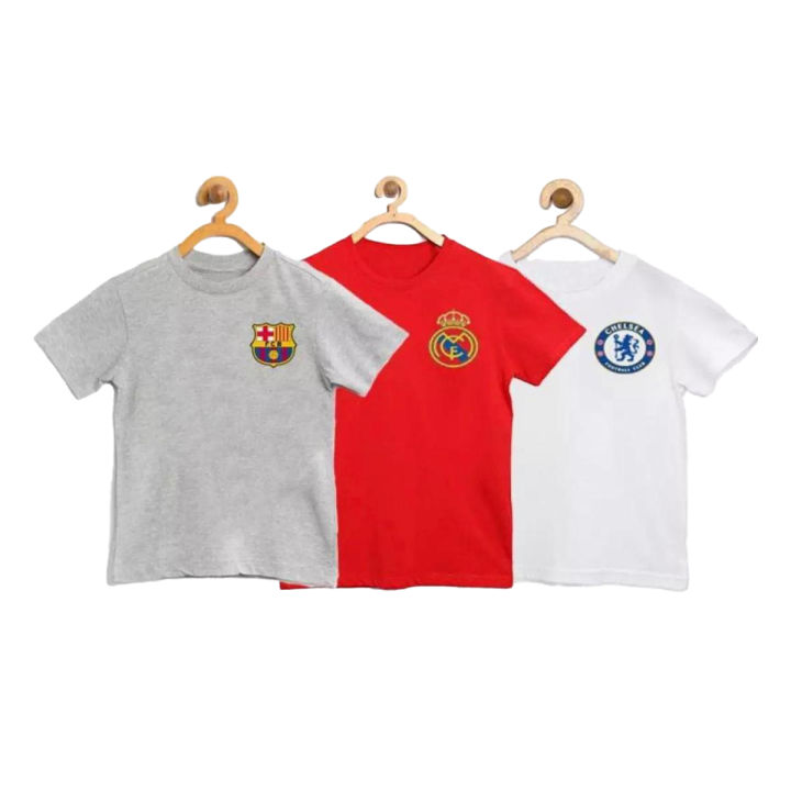 Pack Of 3 Summer Smart Club Logo T-shirt For Kids