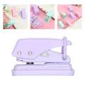 Mini 1 Hole Paper Punch Tool 1/4inch Hole Compact with Closure Buckle for Punching Ordinary Paper. 
