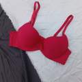 Front Bow Soft Paded Wired Bra With Removable. 