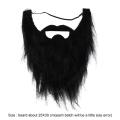 Fun Artificial Beard Realistic Fake Beard Long Fluff Fake Beard Halloween Fake Mustache DIY Handmade Party Props. 