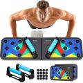 Pushup Board 12 in 1 Multi-Functional Body Building Pushup Foldable Rack Fitness / Muscles Training Pushup Workout Board with Handle for Men & Women Gym Home Fitness Exercise. 