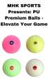 PU Dimple Soft Tapeless Tennis Cricket Ball - Perfect for Indoor & Gully Cricket. 