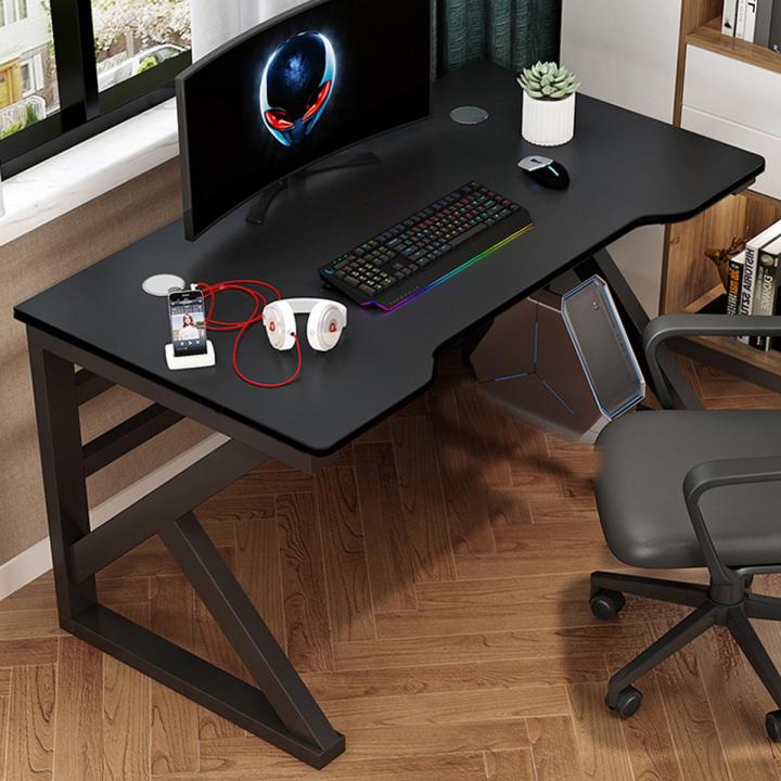 Office Table Desktop Table Office Desks Sturdy Wooden Desk with Metal Legs Suitable for Bedroom, Living Room, Study Room Writing Desk