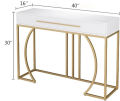 Console Table, Living Room Tables Black Gold Console Table With Drawers, Modern Small Entryway Table, Hallway Table With Metal Legs Narrow Rectangular Sofa Table For Living Room, Office also made customize. 