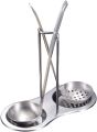 Dual Spatula Storage Holder Stainless Steel. 