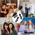 K9 Dual Wireless Lavalier Microphone for Upgraded Plug-Play Clip-on Shirt Lapel Mini Mic, External Auto-syncs Microphonefor Live Streaming YouTube, Vlogging, Interview Video Recording. 