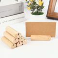 5Pcs/Set Wooden photo holder Name Seating Labels Menu Stand Table Number Holders Wedding Photos Clips. 