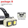 USB Rechargeable Sensor Headlight HX-816S Powerful LED Flashlight Headlamp Torch Head Light Camping Fishing Mining Light Lamp Torch. 