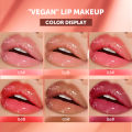 QIBEST New Crystal Lip Gloss Jelly Lip Oil Gloss Plump Makeup Moisturizing Clear Lip Gloss Oil Tinted Lip Plumper Lips Care. 