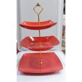 Three Tier Serving Platter in Melamine | 3-Tier Melamine Cupcake Stand |  Dessert Stand, Cupcake Stand, Tea Party, Serving Platter for Wedding Birthday Party. 