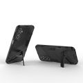 For Samsung Galaxy A24 5G / A24 4G Punk Armor 2 in 1 PC + TPU Shockproof Phone Case with Invisible Holder. 