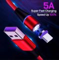 2 Meters Original Magnetic Fast Charging Cable - Type C - Braided Fast Charging Cable. 
