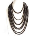 New Statement Seven Layers Beaded Necklace, Multi Strands Hand Making Necklace, Elena Wong Fashion Jewelry. 