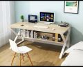 48 inches Length Office Table Desktop Table With Book Shelf Office Desk Book Shelf Laptop Table Computer Table Study Table Writing Table Home Table workstation table with metal powder coating. 