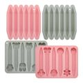 4 Pack Assorted Crayon Mold Cavities 3D Crayon Silicone Mold Triangle Crayon Mold Silicone Chocolate Making Mold. 