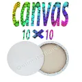 1 Piece Of 10X10 Inches Round Canvas For Painting - Canvas Board. 