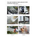 Garden Hose Nozzle,8 Patterns Hose Sprayer High Pressure, Dog Wash, with Soap Dispenser. 