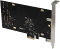 SEDNA - PCI Express (PCIe) SATA III (6G) 2.5 Inch SSD / HDD Mounting Adapter (with Built in Power Circuit, no Need SATA Power Connector, Best for Mac), SSD/HDD not Included. 