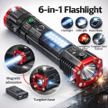 FlRechargeable 6-in-1 LED ashlight – High Power Multi-Function Torch, Portable Rechargeable Emergency Light | German Bazar. 