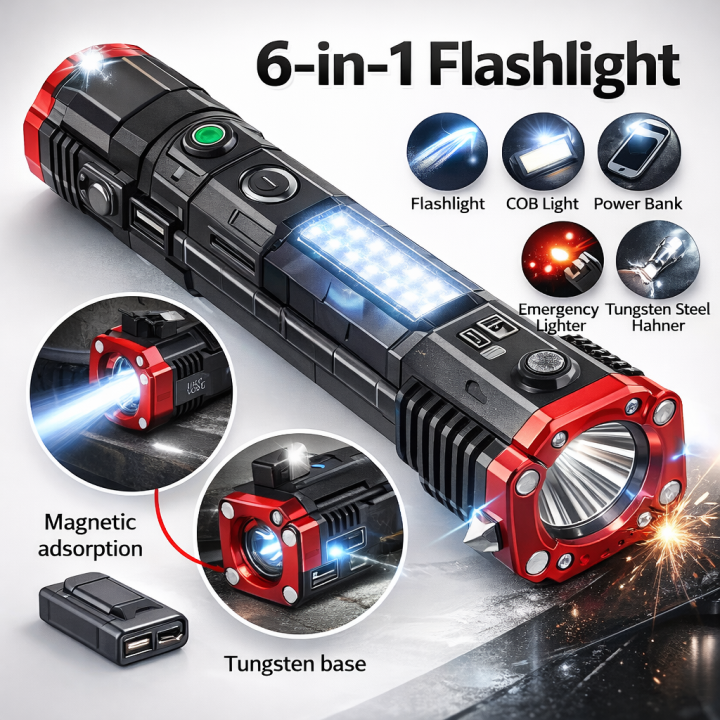 FlRechargeable%206-in-1%20LED%20ashlight%20%E2%80%93%20High%20Power%20Multi-Function%20Torch,%20Portable%20Rechargeable%20Emergency%20Light%20%7C%20German%20Bazar%20-%20Image%204