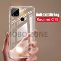 realme_ c15 antishock Airbag Case Soft Silicone Transparent Protective Cover. 