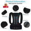 Posture Corrector Adjustable Magnetic Back Support Nylon Elastic Shoulder Back Brace Corret Back Belt Relieve Back Pain Adjustable Posture Corrector Orthopedic Men And Women Back Relief Back Support Braces Shoulder Back Straight Belt Health Care Band Belt. 