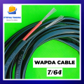 7/64 Double Core Silver Wapda Cable - 7/64 2 Core Wire Silver Wapda Cable. 