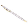 1pc Metal Ballpoint Pen Stationery Stainless Steel Rod Rotating Pen Ballpen. 