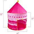 Kids Tent Toy Princess Playhouse - Toddler Play House Pink And Blue Castle for Kid Children Girls Boys Baby Indoor & Outdoor Toys Foldable Playhouses Tents with Carry Case Great Birthday Gift Idea. 