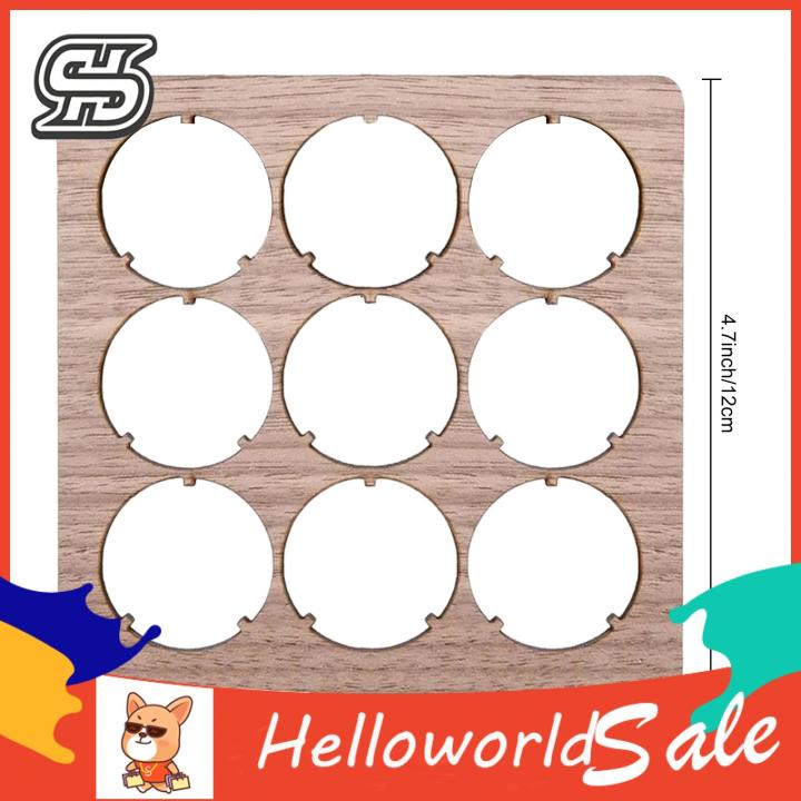 Beer Cap Collector Coaster Rustic Wood Beer Cap Coaster for Men Perfect Man Cave Decor Gift for Him Holds 9 Caps Ideal Dad Gift Unique Home Bar Accessory Beer Cap Storage Organizer