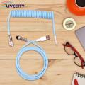 Keyboard Cable Extra-long Type-C to USB Coiled Gaming Keyboard Cable. 