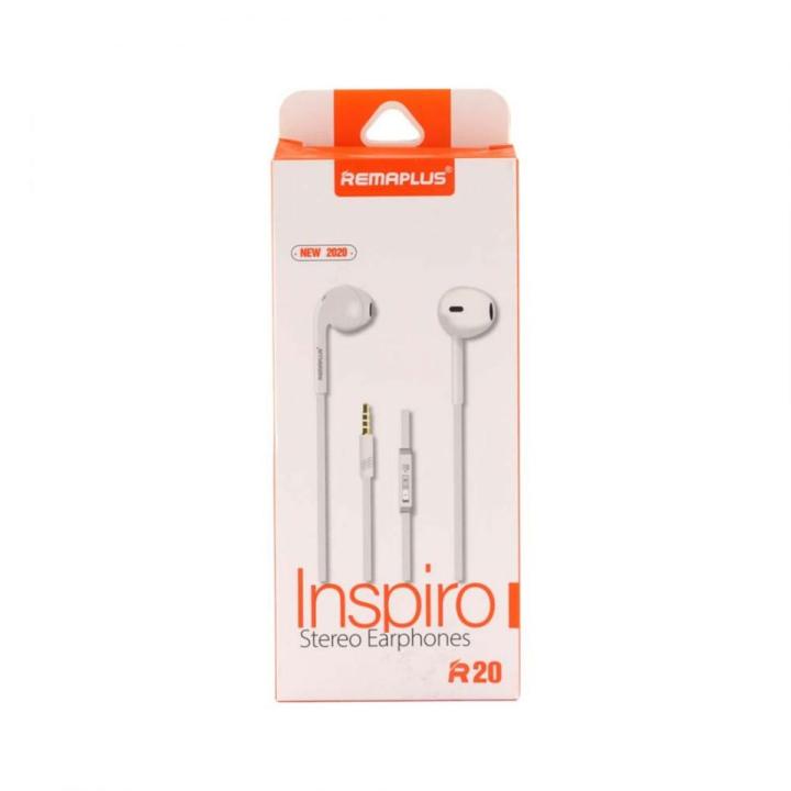 Remaplus Inspiro Stereo Earphones, R20 White