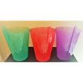 10 beautiful plastic drinking straw glass / built in straw glass / attached straw glass plastic for kids & babies. 